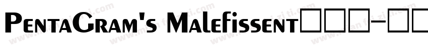 PentaGram's Malefissent转换器字体转换